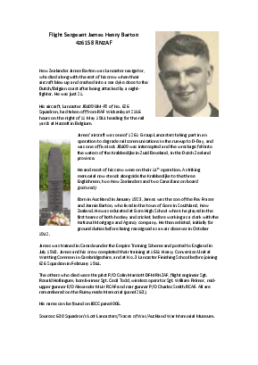 A preview of a PDF biography for Barton, James Henry